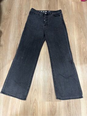Men's Black Bootcut Jeans - Casual Wide Leg